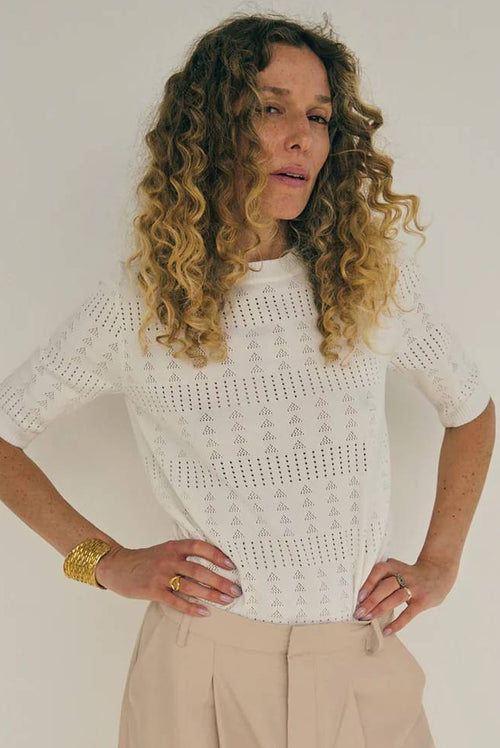 La Rouge | Bluse | Alma Knit, off white