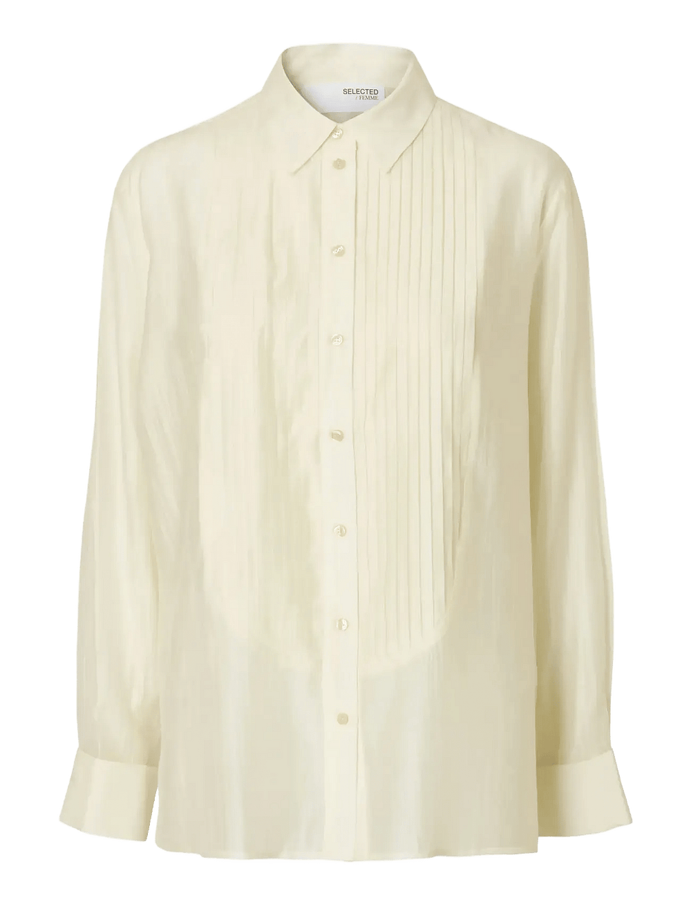 Selected Femme Iris LS Relaxed skjorte i angora – skjorte med afslappet pasform, klassisk krave, knaplukning og knapmanchetter i let kvalitet.
