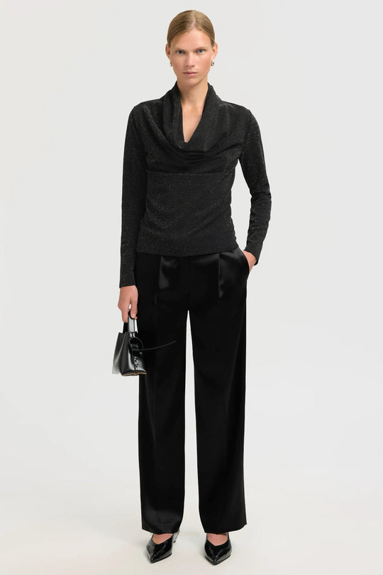 Selected Femme | Bluse | Sandra LS Cowl Neck Top, black