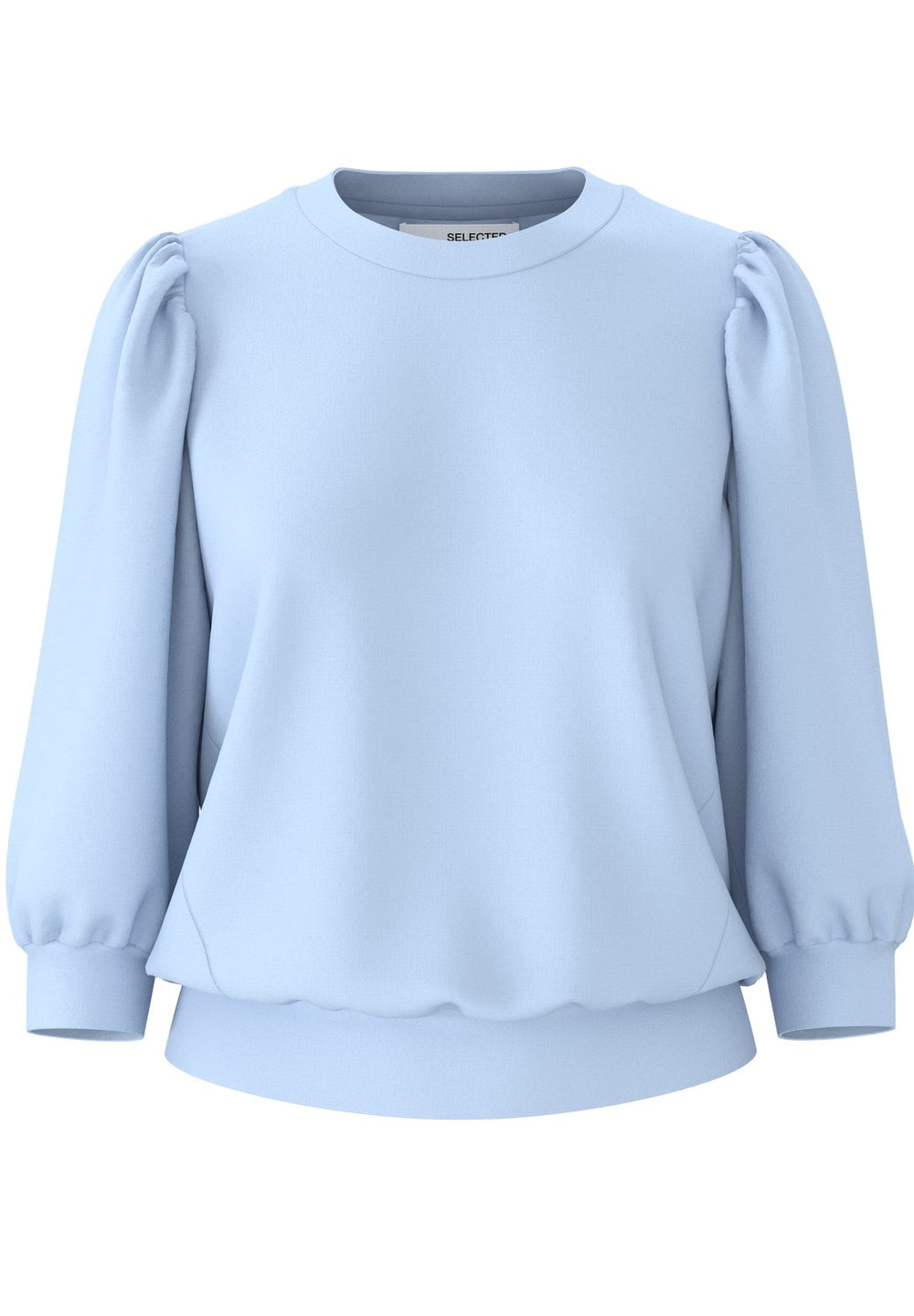 Selected Femme | Bluse | Tenny 3/4 Sweat Top, Cashmere Blue