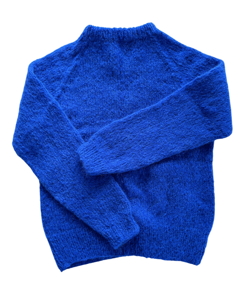Coffee Beanies | Sweater | Alpaca Sweater, cobolt