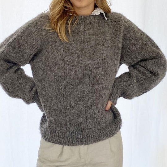 Striktrøje | Coffee Beanies Alpaca Sweater, grey