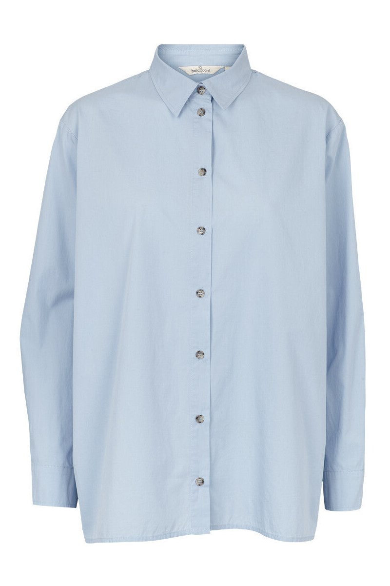 Basic Apparel | Skjorte | Vilde Loose Shirt GOTS, cashmere blue