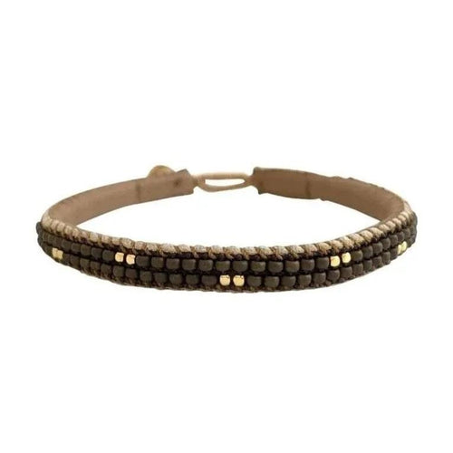 IBU Jewels | Armbånd | Beaded Mesh Bracelet, bronze