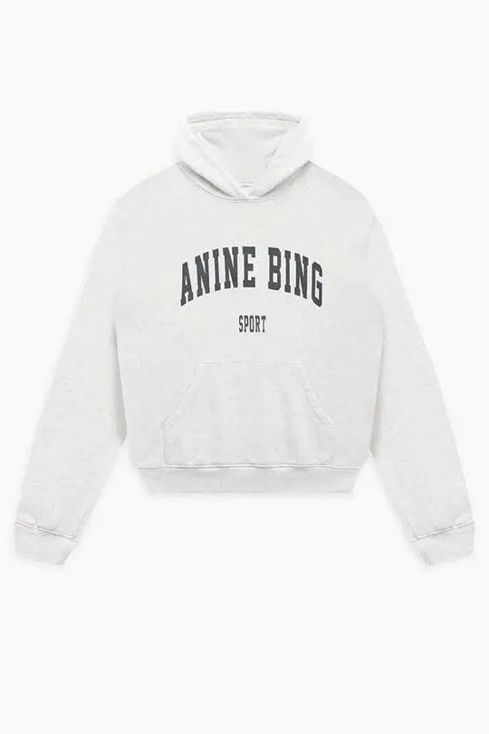 Hoodie | Anine Bing Harvey Sweatshirt, heather grey