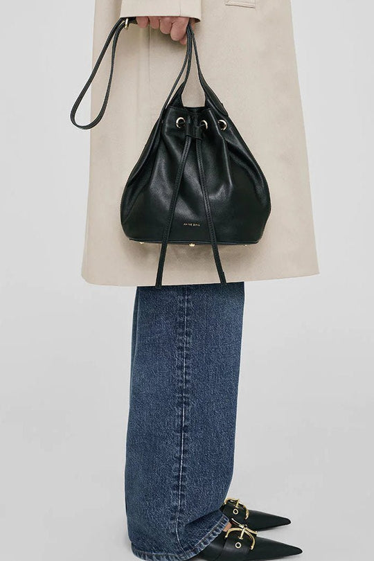 SHOP Taske | ANINE BING Mini Alana Bucket Bag, black