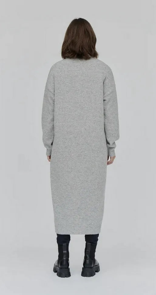 Basic Apparel | Kjole | Lise V-Dress, grå